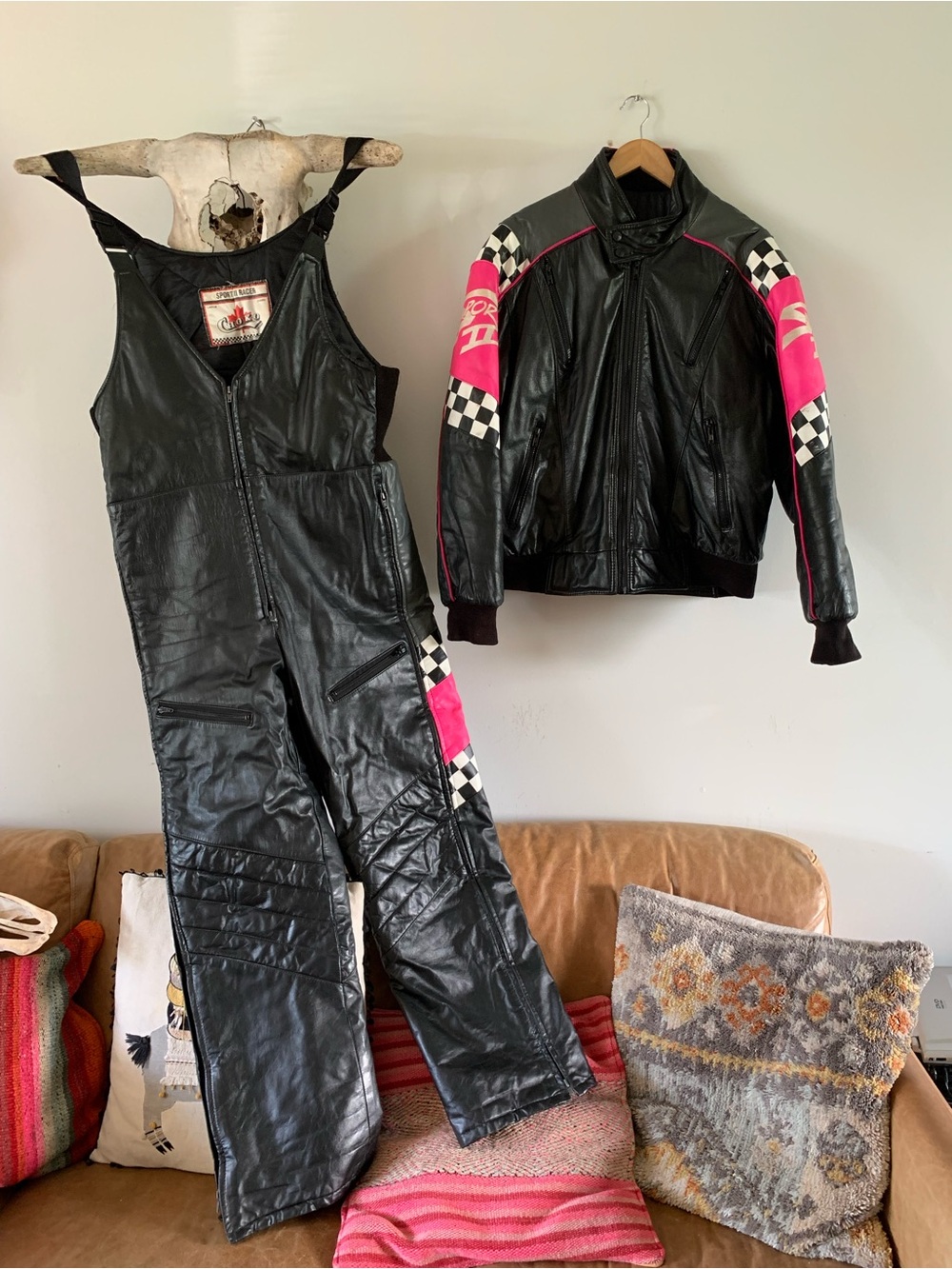 Vintage Choko Leather Racing Suit 🏁